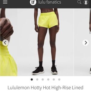 Lululemon Hotty Hot High-Rise Lined Short 2.5" Sour Grape NWT size 6